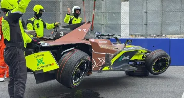 Pepe Martí, piloto de Fórmula E, sufre brutal accidente en su debut