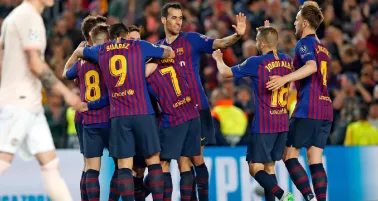 Busquets y Alba en el Barcelona 