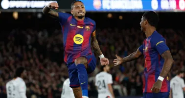 Barcelona vence 2-0 a Osasuna y cerrará el 2025 como líder de LaLiga