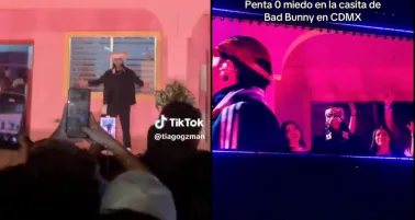 Penta Zero Miedo estuvo en el concierto de Bad Bunny