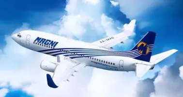 Piloto de Magnicharters retiene avión en el AICM por protesta laboral