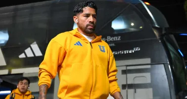 Javier Aquino, previo a un juego 