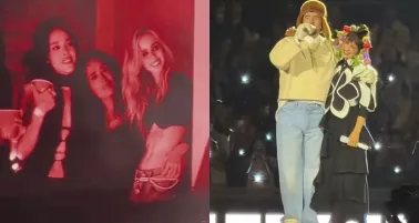 El concierto del Conejo Malo estuvo lleno de estrellas que no pararon de bailar todas las canciones.