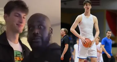 Shaq se sorprendió con l a altura del novato