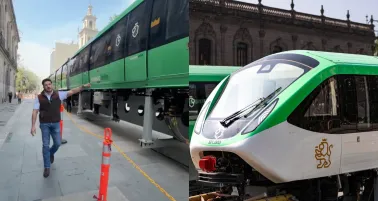 El Gobernador del estado presumió las nuevas unidades que miden 800 metros cada una.