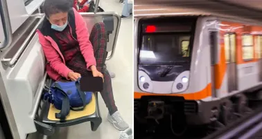 Pasajera se corta las uñas en pleno vagón del Metro CDMX y provoca indignación