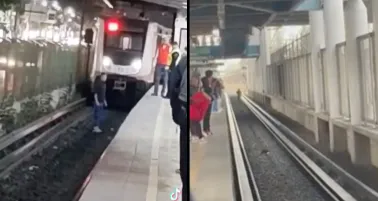 Los sujetos fueron retirados para que los trenes continuaran su marcha.