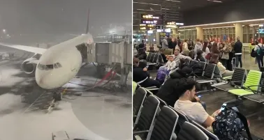 Los pasajeros no tiene de otra más que esperar ante las cancelaciones.