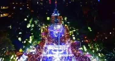 Para este año los puestos de comida quedan descartados para no obstruir el paso de la gente.