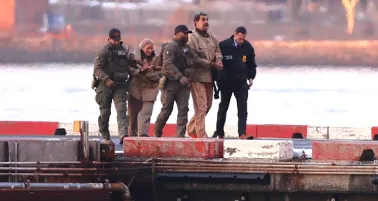 FOTOS: Así fue el traslado de Nicolás Maduro y su esposa a Corte Federal de Nueva York