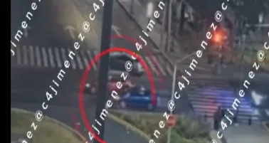 Se filtra video del motociclista atropellado y arrastrado en Iztapalapa