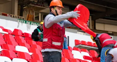 Estadio Banorte se pinta de Rojiblanco