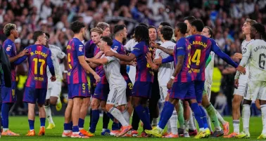 Pelea en Real Madrid vs Barcelona