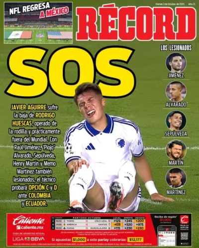 Portada RÉCORD 03 octubre 2025