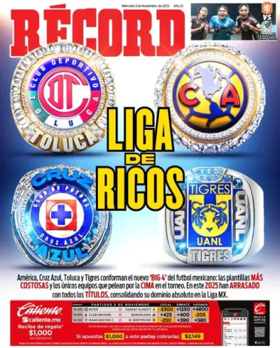 Portada RÉCORD 5 noviembre 2025