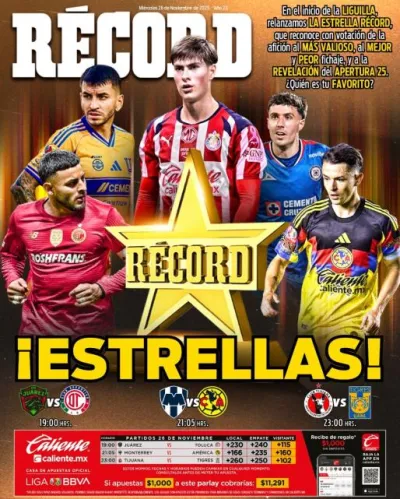 Portada RÉCORD 26 noviembre 2025