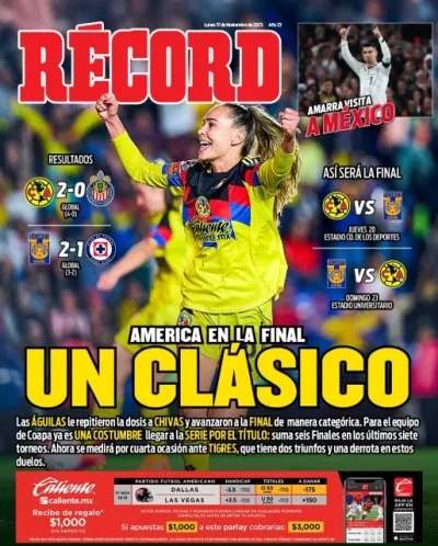 Portada RÉCORD 17 de noviembre de 2025