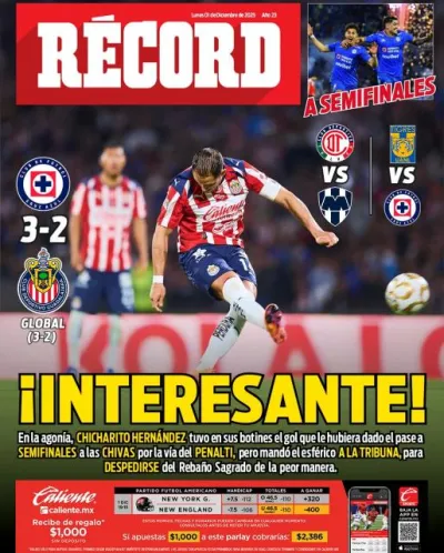  Portada RÉCORD 1 de diciembre de 2025