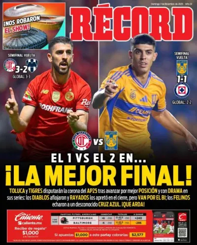 Portada RÉCORD 07 de diciembre de 2025