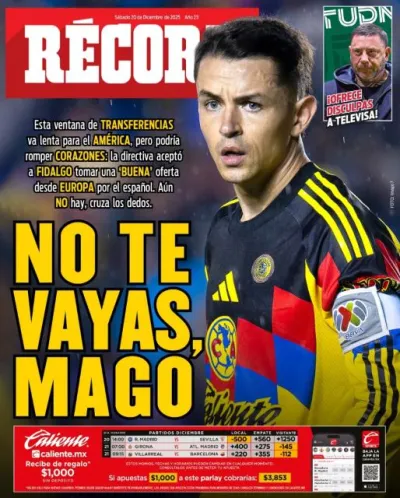 Portada RÉCORD 20 diciembre