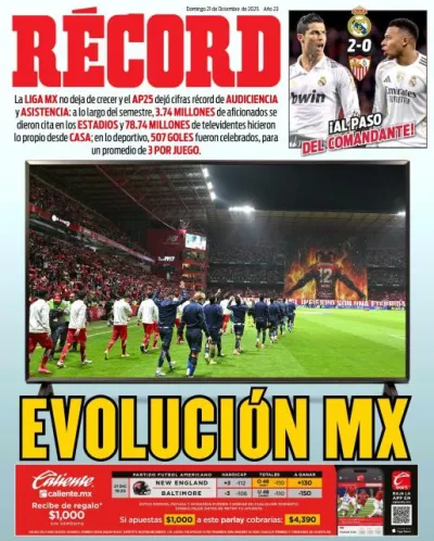 Portada RÉCORD 21 de diciembre de 2025