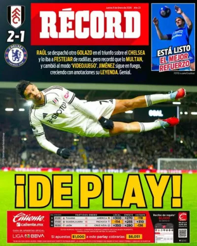 Portada RÉCORD 8 enero 2026