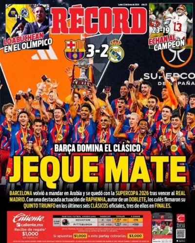 Portada RÉCORD 12 de enero de 2026