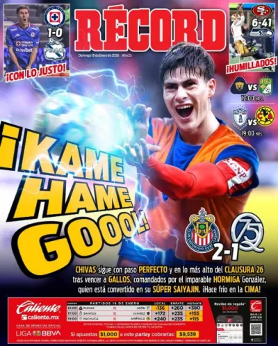 Portada RÉCORD 18 de enero de 2026