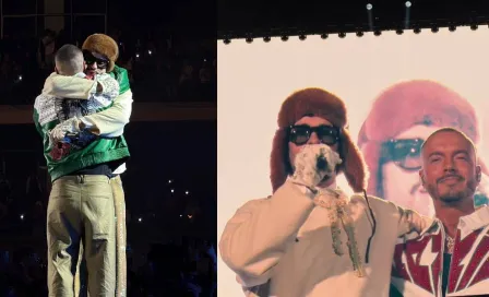 VIDEO: Así fue como Bad Bunny y J Balvin se reconciliaron durante concierto en México