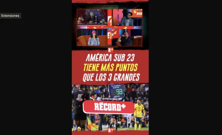 AMÉRICA sub 23 tiene MÁS PUNTOS que los 3 grandes