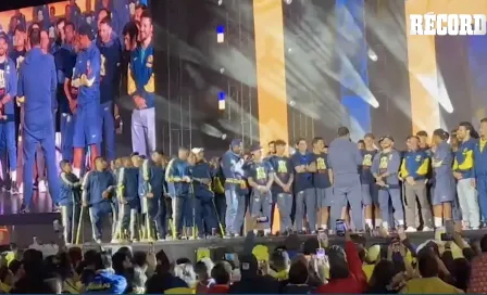 ANDRÉ JARDINE en lágrimas durante discurso en el festejo del Tricampeonato