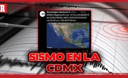 SISMO en la CDMX con MAGNITUD 6.1