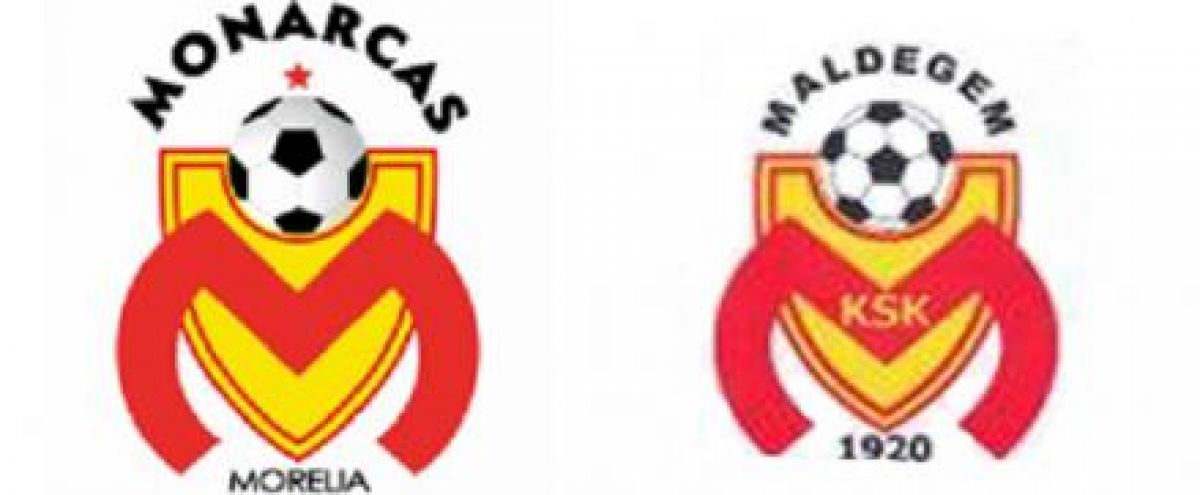 Monarcas y equipo belga tiene casi el mismo escudo
