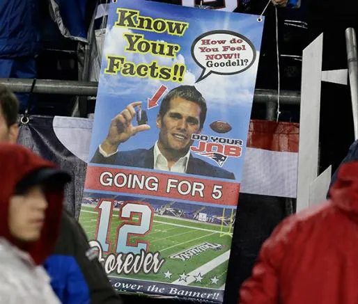 Uno de los mensajes para Brady