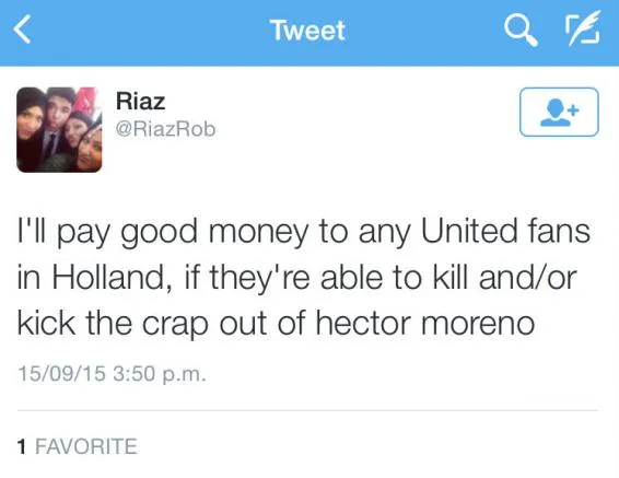 Publicación de un usuario de Twitter