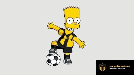 Bart muestra su clase al pisar el balón