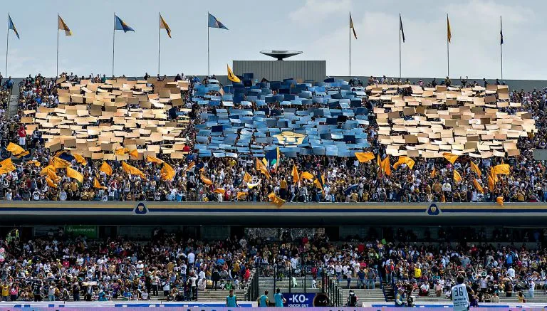 MEXSPORT Así lució el mosaico de los aficionados auriazules