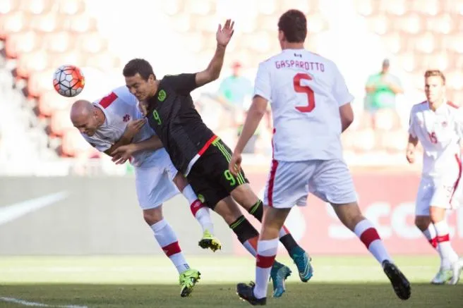Así fue el remate del Cubo para el primer gol de México