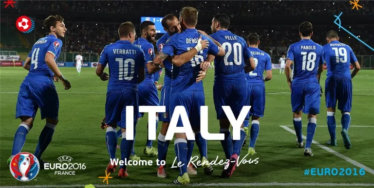 La Euro felicitó a los Azzurri por su pase al certamen del 2016