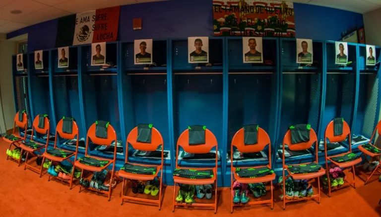 Así luce el vestidor del Tri para el partido contra Canadá