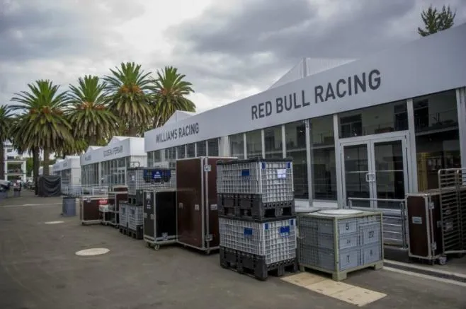 CIE En el hospitality de Red Bull ya se encuentra todo el equipo de la escudería