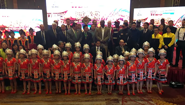 CARLOS PONCE DE LEÓN Algunos de los asistentes a la convención del CMB en China