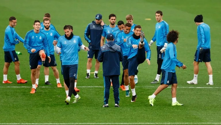 AP Jugadores del Real Madrid en entrenamiento