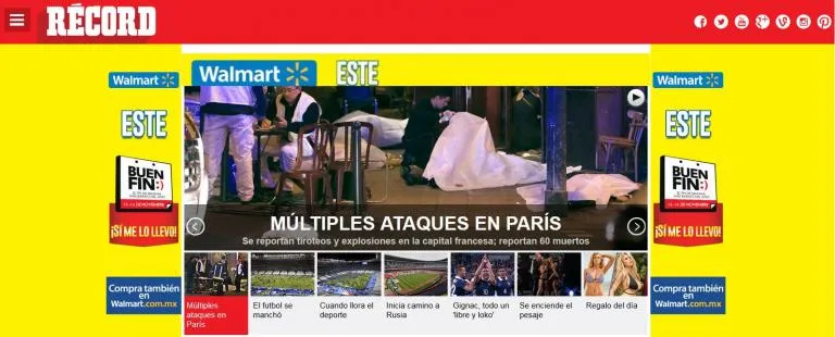 ESPECIAL El rotativo de RÉCORD dice "Múltiples ataques en París"