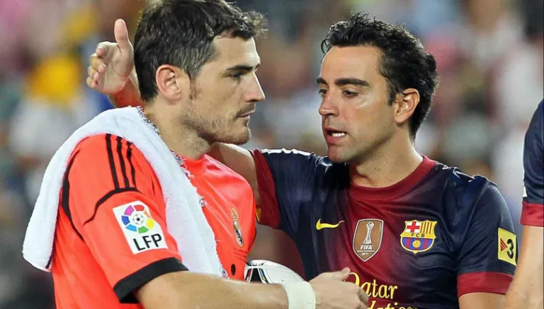 ESPECIAL Iker y Xavi en partido entre Madrid y Barcelona