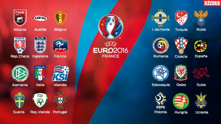 Estos son los 24 invitados a la Eurocopa de Francia 2016