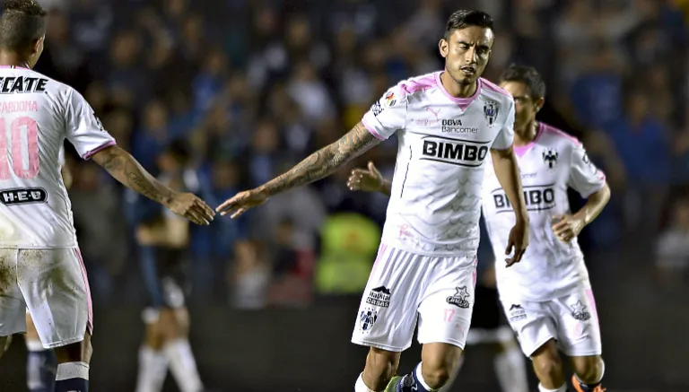 MEXSPORT Zavala festeja tras un gol de Rayados