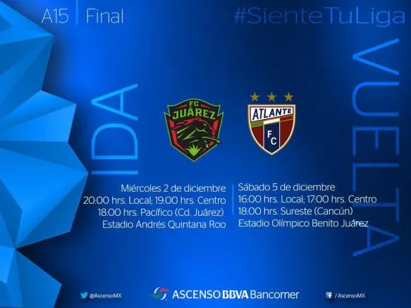 Los horarios de la Final en el Ascenso MX