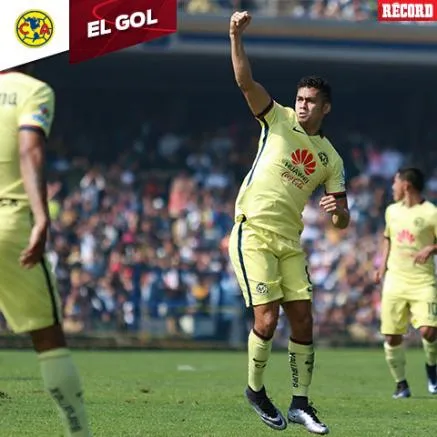 RÉCORD Andrade celebra tras anotar con América