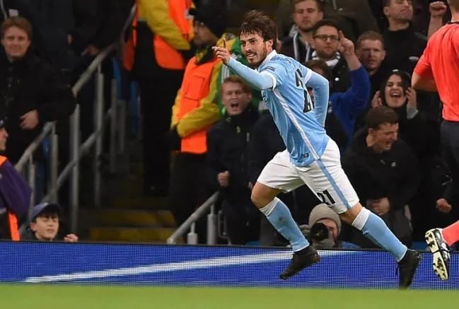 Silva festeja su gol